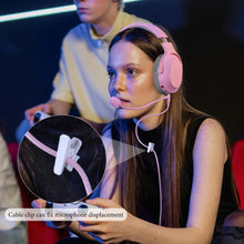 画像をギャラリービューアに読み込む, Geekria NOVA ブームマイク ヘッドフォンケーブル Sony WH-1000XM5、Skullcandy Crusher ANC 2、Beats Solo 4、JBL Live 770NC 3.5mm ジャック交換用コード ゲーム&会議用 (5.6 フィート / ピンク)