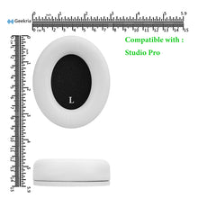 画像をギャラリービューアに読み込む, Geekria イヤーパッド SNAP マグネチック 互換性 パッド ビーツバイドクタードレ Beats Studio Pro ヘッドホンに対応 パッド イヤー / イヤーカップ プロテインレザー (ホワイト+カモフラージュ, 2組)