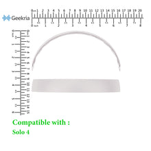 画像をギャラリービューアに読み込む, Geekria ヘッドバンド 互換性 ヘッドホンヘッドバンド プラスチック パッド ビーツバイドクタードレ Beats Solo 4 対応 交換用 (白)