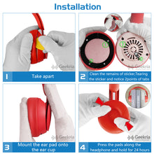 画像をギャラリービューアに読み込む, Geekria イヤーパッド QuickFit 互換性 ビーツバイドクタードレ Beats Solo Pro Wireless (A1881) ヘッドホンに対応 パッド イヤー / イヤーカップ (プロテインレザー / 象牙 )