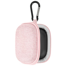 画像をギャラリービューアに読み込む, Geekria シールドケース カラビナ付きジャブラ Jabra Elite 10 Gen 2、Elite 75t、Elite 65t、Elite10 トゥルーワイヤレスイヤホンに対応 交換用保護ハードシェルトラベルキャリングバッグ ケーブル収納付き (粉)