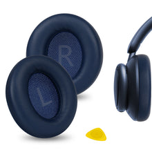 画像をギャラリービューアに読み込む, Geekria イヤーパッド QuickFit 互換性 パッド アンカー Anker Soundcore Space Q45, Life Q45 ヘッドホンに対応 パッド イヤー / イヤーカッププロテインレザー (青)