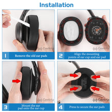 画像をギャラリービューアに読み込む, Geekria イヤーパッド Sport 互換性 パッド ジェイビーエル JBL Everest 750 ヘッドホンに対応 パッド イヤー / イヤーカップ 冷却ジェル ( ブラック )