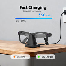 画像をギャラリービューアに読み込む, Geekria 充電スタンド ベース、Ray-Ban Meta (Gen 1 & 2) 、Wayfarer、Headliner、Skyler、Oakley Meta HSTN と互換性あり、ポータブル スマート グラス充電ベース (ブラック)