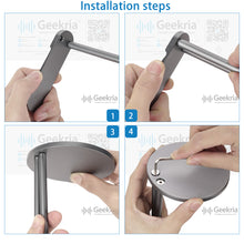 画像をギャラリービューアに読み込む, Geekria ヘッドホンスタンド アルミニウム合金 オーバーイヤー ヘッドホン、ゲームヘッドセット用の ホルダー, デスクディスプレイハンガー 頑丈なヘビーベース ー ソニー Sony WH-1000XM4, WH-1000XM3, ボーズ Bose QC35II, NC700, オーディオテクニカ ATH -M50Xヘッドセット用と互換性 (Gray)