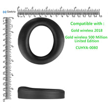 画像をギャラリービューアに読み込む, Geekria イヤーパッド 互換性 パッド ソニー Sony PlayStation Gold Wireless Headset New Version 2018, PS4 Gold Wireless 500 Million Limited Edition CUHYA-0080 ヘッドホンに対応 パッド イヤー / イヤーカップ プロテインレザー (ブラック)
