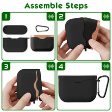 画像をギャラリービューアに読み込む, Geekria SONY WF1000XM3 ケース シリコン カバー 着装まま充電可能 耐衝撃性 防水防塵 軽量小型 保護ケース 紛失防止