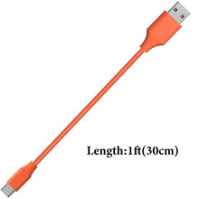 画像をギャラリービューアに読み込む, Geekria 充電ケーブル 互換性 Type-C 充電コード USB to USB-C ジェイビーエル JBL Tune 215TWS, Tune 770NC, Tune Buds 2, Quantum 350, Vibe Beam, Vibe Beam 2 に対応 (オレンジ/ 30cm 2パック)