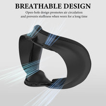 画像をギャラリービューアに読み込む, Geekria VR アップグレードフェイシャルインターフェース&フェイスカバーパッド、Meta Quest 3S対応、防汗PUフォームクッション、漏れ防止ライトノーズパッド付きアクセサリーセット、空気循環設計