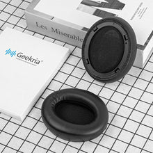 画像をギャラリービューアに読み込む, Geekria イヤーパッド QuickFit 互換性 パッド パナソニック Panasonic RP-HD600N, HD605N, HD805N ヘッドホンに対応 パッド イヤー / イヤーカップ (プロテインレザー / 黒)