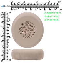 画像をギャラリービューアに読み込む, Geekria イヤーパッド 互換性 パッド ジャブラ Jabra Evolve2 75 MS, Evolve2 75 UC ヘッドホンに対応 パッド イヤー / イヤーカップ (プロテインレザー / 金)
