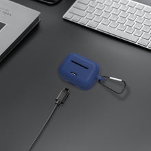 画像をギャラリービューアに読み込む, Geekria シリコン カバー 互換性 カバー TOZO NC2 対応 True Wireless Earbuds 充電ケース充電ケースカバー 外装カバー キーホルダーフック付き、充電ポートアクセス可能 (Blue)