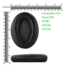 画像をギャラリービューアに読み込む, Geekria イヤーパッド QuickFit 互換性 パッド ゼンハイザー Sennheiser GAME ONE, GAME ZERO, PC360, PC363D, PC373D ヘッドホンに対応 パッド イヤー / イヤーカップ ( プロテインレザー / ブラック )