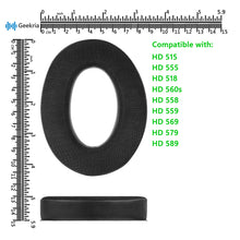 画像をギャラリービューアに読み込む, Geekria イヤーパッド Sport 互換性 パッド ゼンハイザー Sennheiser HD515 HD555 HD518 HD560s HD558 HD559 HD569 HD579 HD589 ヘッドホンに対応 パッド イヤー / イヤーカップ (冷却ジェル / ブラック)