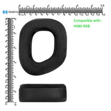 画像をギャラリービューアに読み込む, Geekria イヤーパッド Comfort 互換性 パッド コルセア Corsair HS80 RGB Wireless ヘッドホンに対応 パッド イヤー / イヤーカップ ( ハイブリッドベロア / ブラック)