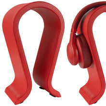 画像をギャラリービューアに読み込む, Geekria ヘッドホンスタンド ビーガンレザー オメガ オーバーイヤー ヘッドホン、ゲームヘッドセット用の ホルダー, デスクディスプレイハンガーボーズ Bose NC700, QC 35, QC 35 II, ジェイビーエル JBL と互換性 (レッド)