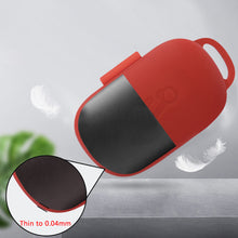 画像をギャラリービューアに読み込む, Geekria シリコン カバー 互換性 カバー Anker Soundcore Life P2 対応 True Wireless Earbuds 充電ケース充電ケースカバー 外装カバー キーホルダーフック付き 充電ポートアクセス可能 (Red)