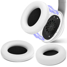 画像をギャラリービューアに読み込む, Geekria イヤーパッド SNAP マグネチック 互換性 パッド ビーツバイドクタードレ Beats Studio Pro ヘッドホンに対応 パッド イヤー / イヤーカップ プロテインレザー (グレー・ホワイト, 1組)