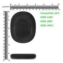 画像をギャラリービューアに読み込む, Geekria イヤーパッド Comfort 互換性 パッド ソニー Sony MDR-1ABT, MDR-1RBT, MDR-1RNC ヘッドホンに対応 パッド イヤー / イヤーカップ ( ベロア / ブラック )