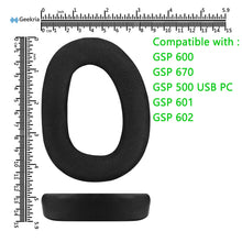 画像をギャラリービューアに読み込む, Geekria イヤーパッド Sport 互換性 パッド ゼンハイザー Sennheiser GSP 600, GSP 670, GSP 500 Professional Gaming GSP 601, GSP 602 ヘッドホンに対応 パッド イヤー / イヤーカップ (冷却ジェル / ブラック)
