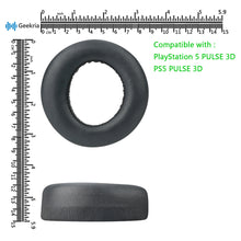 画像をギャラリービューアに読み込む, Geekria イヤーパッド QuickFit 互換性 パッド ソニー Sony PlayStation 5 PULSE 3D PS5 Wireless ヘッドホンに対応 パッド イヤー / イヤーカップ プロテインレザー (濃紺)