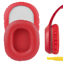 画像をギャラリービューアに読み込む, Geekria イヤーパッド QuickFit プロテインレザー 互換性 ヘッドバンパッド エディファイアー Edifier W800BT (FCC ID:Z9G-EDF41), K815, W808BT ヘッドホンに対応 パッド イヤー / イヤーカップ (赤)