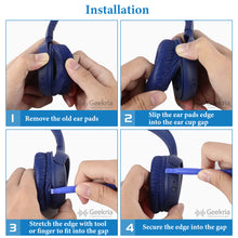 画像をギャラリービューアに読み込む, Geekria イヤーパッド Sport 互換性 パッド ジェイビーエル JBL JR300, JR300BT, T450BT, T500BT, Tune 500, Tune 500BT, Tune 510BT, Tune 600BTNC ヘッドホンに対応 パッド イヤー / イヤーカップ (冷却ジェル / ブラック)
