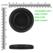 画像をギャラリービューアに読み込む, Geekria QuickFit イヤーパッド 互換性 パッド ソニー SONY MDR-V700DJ, MDR-Z700, MDR-V500DJ ヘッドホンに対応 パッド イヤー / イヤーカップ ( プロテインレザー / ブラック )