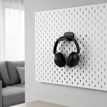 画像をギャラリービューアに読み込む, Geekria ヘッドホンホルダー ペグボード展示用 ヘッドホンハンガー IKEA Skadis ペグボードに対応 ヘッドセットフック 自宅やオフィス 電子機器の整理用ハンガー (ブラック)