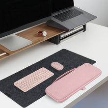 画像をギャラリービューアに読み込む, Geekria 収納ケース 互換品ロジクール Logicool K380 + Pebble M350 ワイヤレス キーボード 無線 マウス ハードシェルトラベルキャリングバッグ (ピンク)
