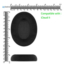 画像をギャラリービューアに読み込む, Geekria イヤーパッド Comfort 互換性 パッド HyperX Cloud Stinger/ Cloud Flight/ CloudX/ Cloud II/ Cloud III/ Cloud Alpha/ Cloud Core /Mix ヘッドホンに対応 パッド イヤー / イヤーカップ ( ベロア / ブラック )