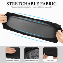 画像をギャラリービューアに読み込む, Geekria フルサイズ キーボード ダストカバー アイスシルク 伸縮性カバー 104キー コンピューターキーボード用 ロジクール Logicool MK955/ MK950/ MX Keys S/ MX Keys Advanced、Redragon K556、Keychron K10 に対応