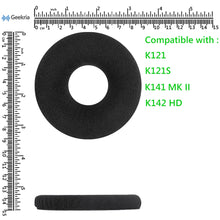 画像をギャラリービューアに読み込む, Geekria イヤーパッド Comfort 互換性 パッド アーカーゲー K142HD, K141MKII, K121S, K121ヘッドホンに対応 パッド イヤー / イヤーカップ ( ベロア / ブラック )