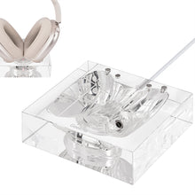 画像をギャラリービューアに読み込む, Geekria ヘッドホン 充電スタンド AirPods Max (USB-C)に対応 アクリル充電ドック 充電ベース スリープ省電力モード付き (クリア)