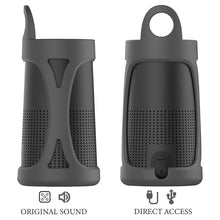 画像をギャラリービューアに読み込む, Geekria シリコーンスピーカーケース カバー 互換性カバーボーズ Bose SoundLink Revolve に 対応 保護用の防水ソフトスキン、スピーカーケース、キーホルダーフック付き