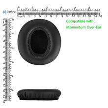 画像をギャラリービューアに読み込む, Geekria イヤーパッド QuickFit 互換性 パッド ゼンハイザー Sennheiser Momentum Over-Ear ヘッドホンに対応 パッド イヤー / イヤーカップ ( プロテインレザー / ブラック)