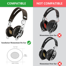 画像をギャラリービューアに読み込む, Geekria イヤーパッド Comfort 互換性 パッド ゼンハイザー Sennheiser Momentum On-Ear, On-Ear Momentum 2.0 On-Ear Wireless HD1 On-Ear ヘッドホンに対応 パッド イヤークッション / イヤーカップ (ベロア / ブラックベルベット)