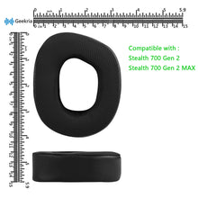 画像をギャラリービューアに読み込む, Geekria イヤーパッド Sport 互換性 パッド Turtle Beach Stealth 700 Gen 2 Stealth 700 Gen 2 MAXヘッドホンに対応 パッド イヤー / イヤーカップ ( 冷却ジェル / ブラック)