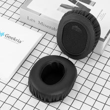 画像をギャラリービューアに読み込む, Geekria イヤーパッド QuickFit 互換性 パッド ソニー SONY MDR-DS7500 ヘッドホンに対応 パッド イヤー / イヤーカップ (プロテインレザー / 黒)