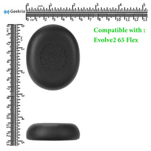 画像をギャラリービューアに読み込む, Geekria イヤーパッド QuickFit 互換性 パッド ジャブラ Jabra Evolve2 65 Flex ヘッドホンに対応 パッド イヤー / イヤーカップ プロテインレザー (ブラック)