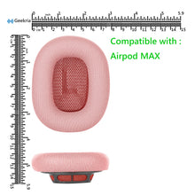 画像をギャラリービューアに読み込む, Geekria Nova イヤーパッド 互換性 パッド アップル Apple Airpod MAX ヘッドホンに対応 イヤパッド/イヤークッション/イヤーカップ ( プロテインレザー / ピンク )