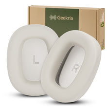 画像をギャラリービューアに読み込む, Geekria イヤーパッド 互換性 パッドグアンドオルフセン Bowers & Wilkins PX7 S3ヘッドホンに対応 パッド イヤー / イヤーカップ プロテインレザー (キャンバスホワイト)