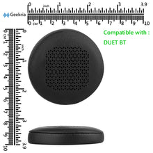 画像をギャラリービューアに読み込む, Geekria イヤーパッド QuickFit 互換性 パッド ジェイビーエル Duet BT, Duet Bluetooth Wireless On-Ear ヘッドホンに対応 パッド イヤー / イヤーカップ (プロテインレザー / ブラック)