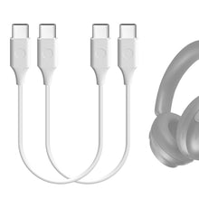 画像をギャラリービューアに読み込む, Geekria 充電ケーブル 互換性 Type-C 充電コード USB-C to USB-C ボーズ Bose Ultra Open Earbuds, QC Ultra, QCSE, QC45, Earbuds II に対応 (白い/30cm 2パック)