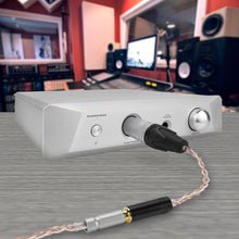 画像をギャラリービューアに読み込む, Geekria 4ピン XLR バランス オス - 4.4mm バランス メス ヘッドフォン オーディオ アダプター ケーブル、OCC 銅 銀メッキ アップグレード オーディオ変換コード、アンプ、マイクに対応 (20cm/8 インチ)
