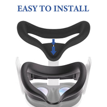 画像をギャラリービューアに読み込む, Geekria VRフェイスカバーとレンズカバー、Meta Quest 3対応、防汗シリコンフェイスパッドマスク&フェイスクッション、交換用アクセサリーキット、洗える遮光漏れ防止