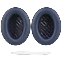 画像をギャラリービューアに読み込む, Geekria イヤーパッド QuickFit 互換性 パッド ボーズ Bose QCSE QC45, QC35, QC35 ii, QC35 ii Gaming, QC15 QC25, AE2, AE2i, AE2w, SoundTrue, SoundLink AE, New Quietcomfort ヘッドホンに対応 パッド イヤー / イヤーカップ (プロテインレザー / ミッドナイトブルー)