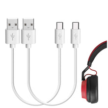 画像をギャラリービューアに読み込む, Geekria 充電ケーブル 互換性 USB 充電コード USB to Micro-USB ジャブラ Jabra Move Style, Elite 65t, Elite Sport に対応 (白/30cm 2個)