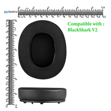 画像をギャラリービューアに読み込む, Geekria イヤーパッド Comfort 互換性 パッド レイザー Razer BlackShark V2, BlackShark V2 Pro ヘッドホンに対応 パッド イヤー / イヤーカップ (メッシュファブリック/ ブラック)