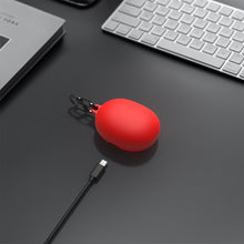 画像をギャラリービューアに読み込む, Geekria シリコン カバー 互換性 カバー Anker Soundcore Liberty 3 Pro 対応 True Wireless Earbuds 充電ケース充電ケースカバー 外装カバー キーホルダーフック付き 充電ポートアクセス可能 (Red)